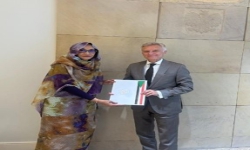Ambassador Ilham presents a copy of her credentials to Polish Foreign Ministry’s Undersecretary